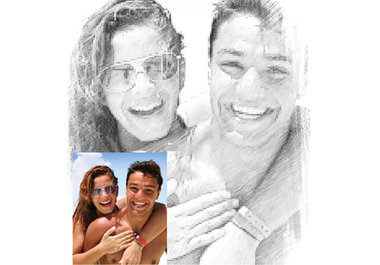 create artisits pencil drawing of your pic big1