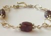 teach you how to make an amethyst link bracelet