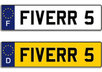 create a novelty Customized European License Plate with your name/ company name
