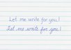 hand write and mail one page letter in the USA