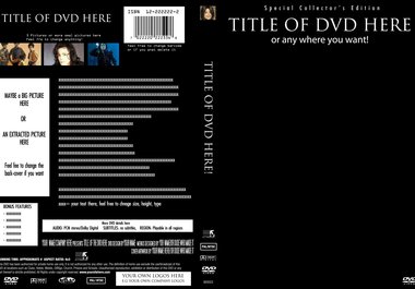 make a proffessional cover, label for your DVD big1