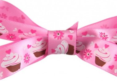 ship you a Pink and Brown Cupcake Hair Bow big1