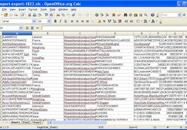 send you 1823 import/export companies with contact details big1