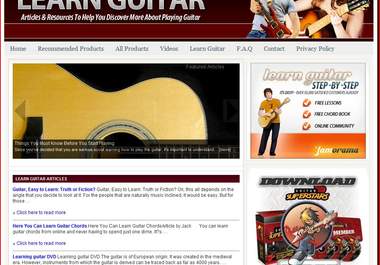 give you a PROFITABLE ready made blog about learning guitar big1