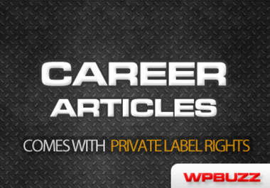 give you 350 Career articles with private label rights included big1