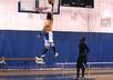 dunk a basketball on a standard hoop and say anything you want for five bucks