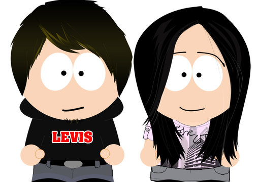 make your COOL Chibi Cartoon South Park inspired avatar with your message big1