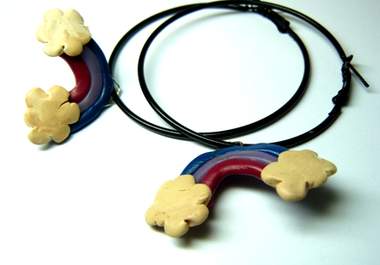 send you handmade rainbow earrings big1