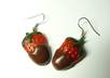 send you a pair of chocolate covered strawberry earrings
