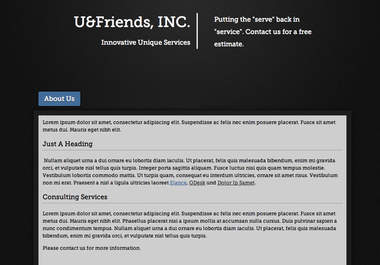 build one simple webpage big1