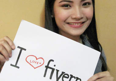 take 3 pictures of me advertising your message, fansign, website and anything you like big1
