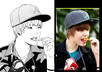 draw you, your friend or family, celebrities, or any with my manga/comic style