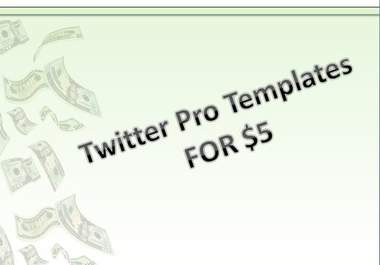 give You 20 Twitter Pro Templates big1