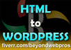 convert HTML to Wordpress theme or psd to wordpress theme