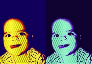 make a andy warhol style portrait of you big1