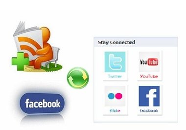 attach your website feeds and other icons to Facebook Fan Page big1