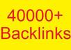 create 40000+ GUARANTEED text backlinks for your website and deliver proof