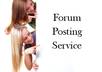 do Forum Posting and provide 60 Live posts with you 3 live links with anchor text of your choice