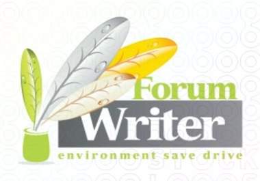 write you 10 posts on your blog or forum big1