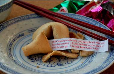 make fortune smile on you, with your very own fortune cookie message big1