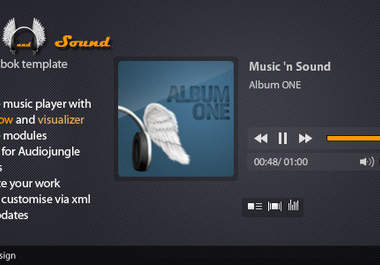 send you a FIVERR exclusive fan page music and sound facebook template big1