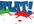 splatter your logo, company or product name with colors in 3D