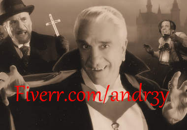 record a 30 seconds message with DRACULA s voice big1
