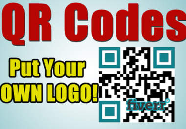create 3 Customized QR codes with your logo big1