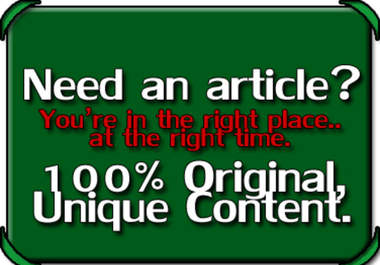 write an article up to 400 words on any topic completely unique big1