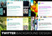 create a beautiful twitter background design