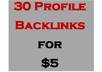 create 35 profile back links