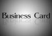 create a professional business card