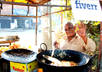 promote your website, business or brand name print in Desi Roadside Food Stall and will send you HD video
