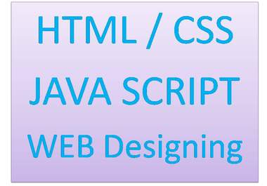 do your html / CSS / java script / jquery / php work big1