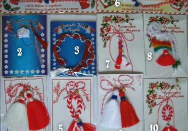send you 2 handmade bulgarian adornments martenitsa big1