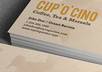 give you a coffee theme business card design