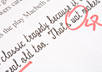 proof read and edit your text of choice