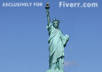 make a video of talking Statue of liberty saying your message small1