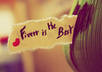 write your message in a little paper small1