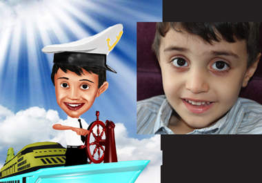 make funny face caricature, avtar for your social activity big1