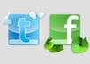 tweet you message and post on my facebook fanpage wall