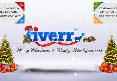make a christmas themed clean, corporate, and elegant intro video with your logo 1 day delivery big1