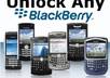 unlock any Blackberry handset