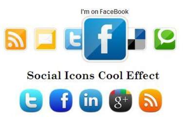enhance your social icons to look cool using jquery effect big1