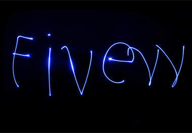 write Any Short Word or Simple Design in Light Streaks and Send You HD Picture of it two pictures big1
