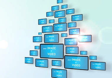create this unique Christmas Tree Video consisting of your images or video big1