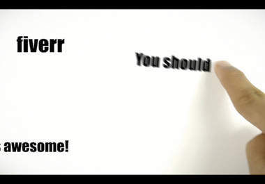 make this cool finger sliding video with 8 text holders of your text, logo, and URL big1