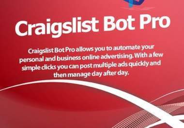 show you how to get Craigslist Bot Pro aka CL Bot Pro big1