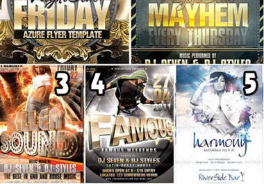 create a flyer for your club restaurant or party big1