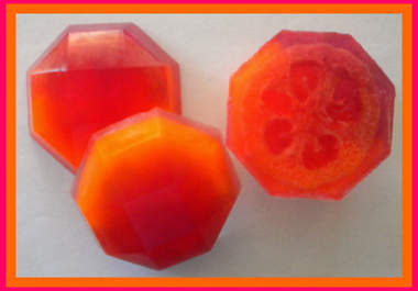 make you an awesome Pomegranate Mango Papaya loofah soap big1
